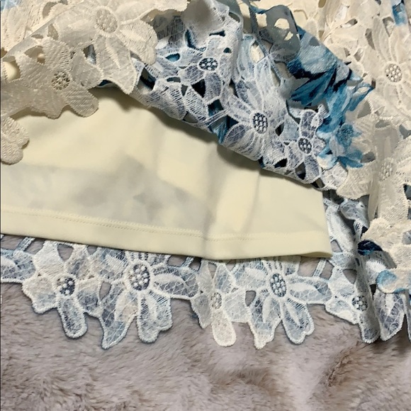 NWT Charter Club floral lace top with cami - Picture 8 of 10